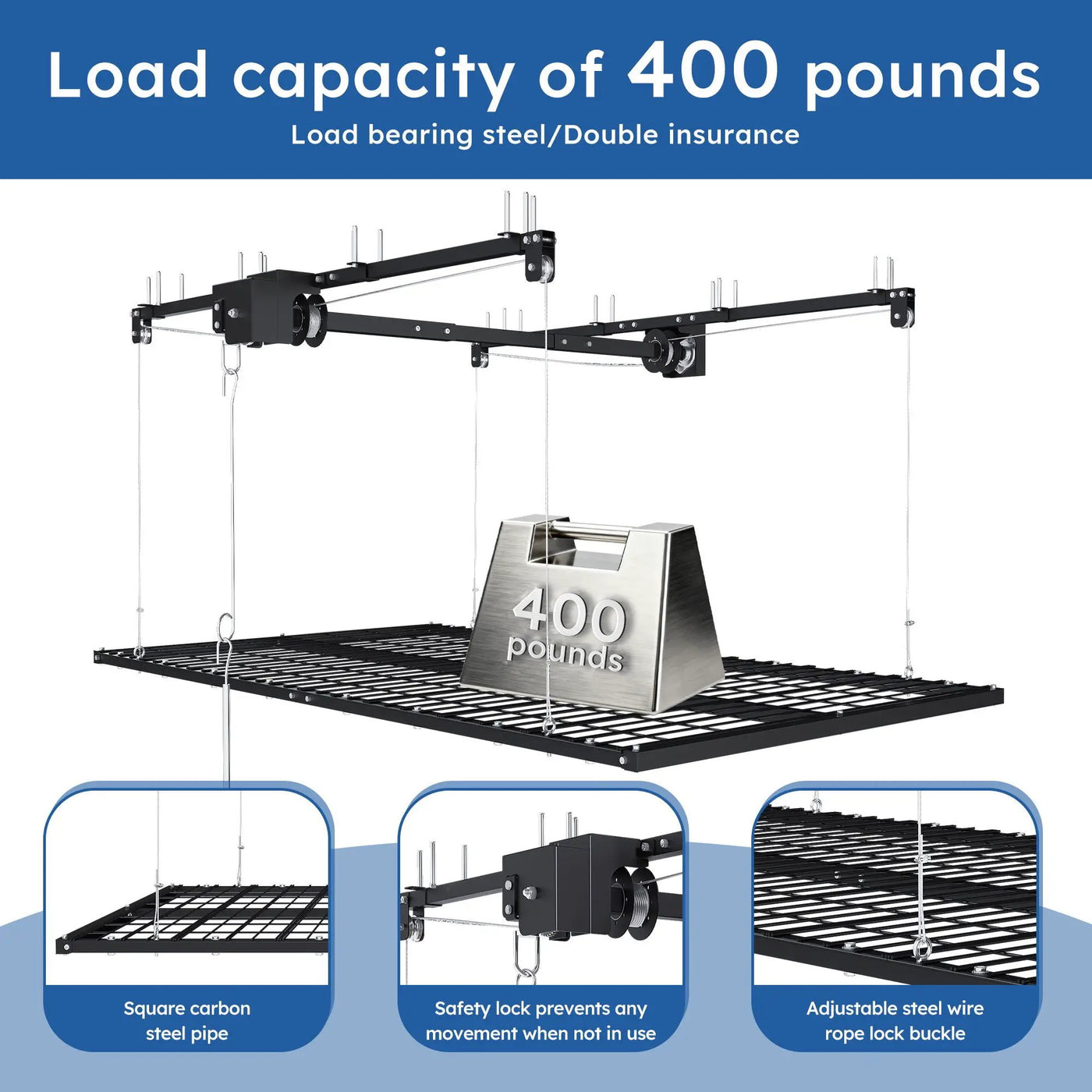 Overhead Garage Storage Rack by HouseOfZazla