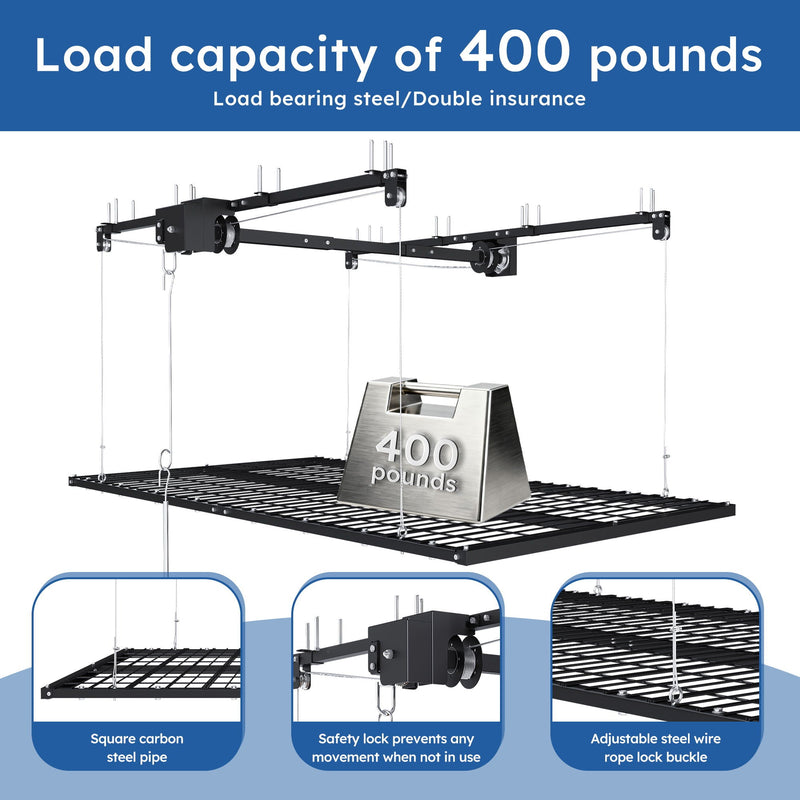 Overhead Garage Storage Rack by HouseOfZazla