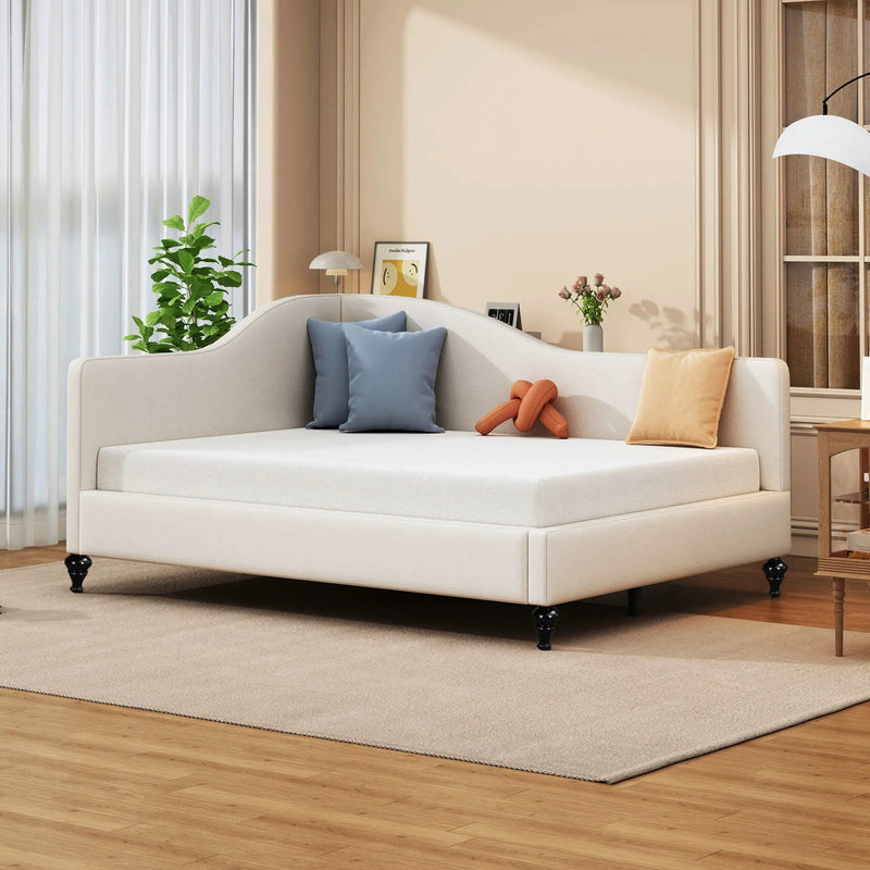 Modern L Shaped Daybed With Legs by HouseOfZazla