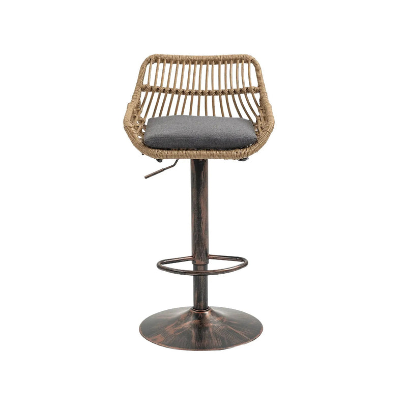 Modern Swivel Bar Stools Adjustable Counter Chairs With Footrest (Set of 2) by HouseOfZazla