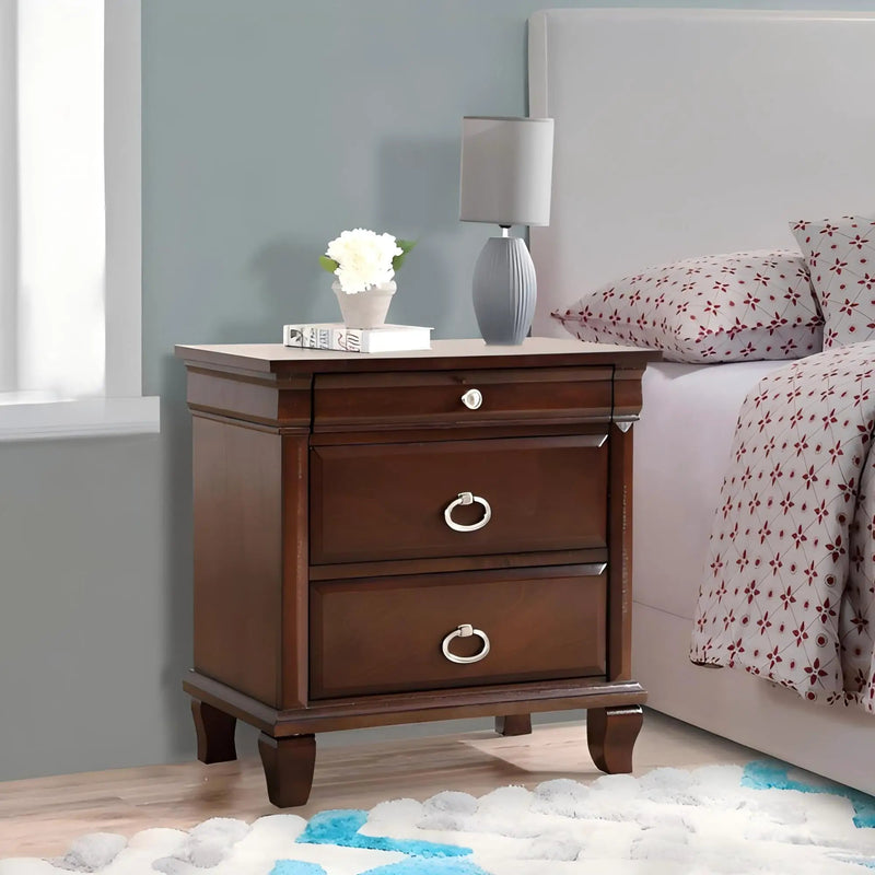 Triton - Nightstand - Cappuccino by Unique Piece Furniture