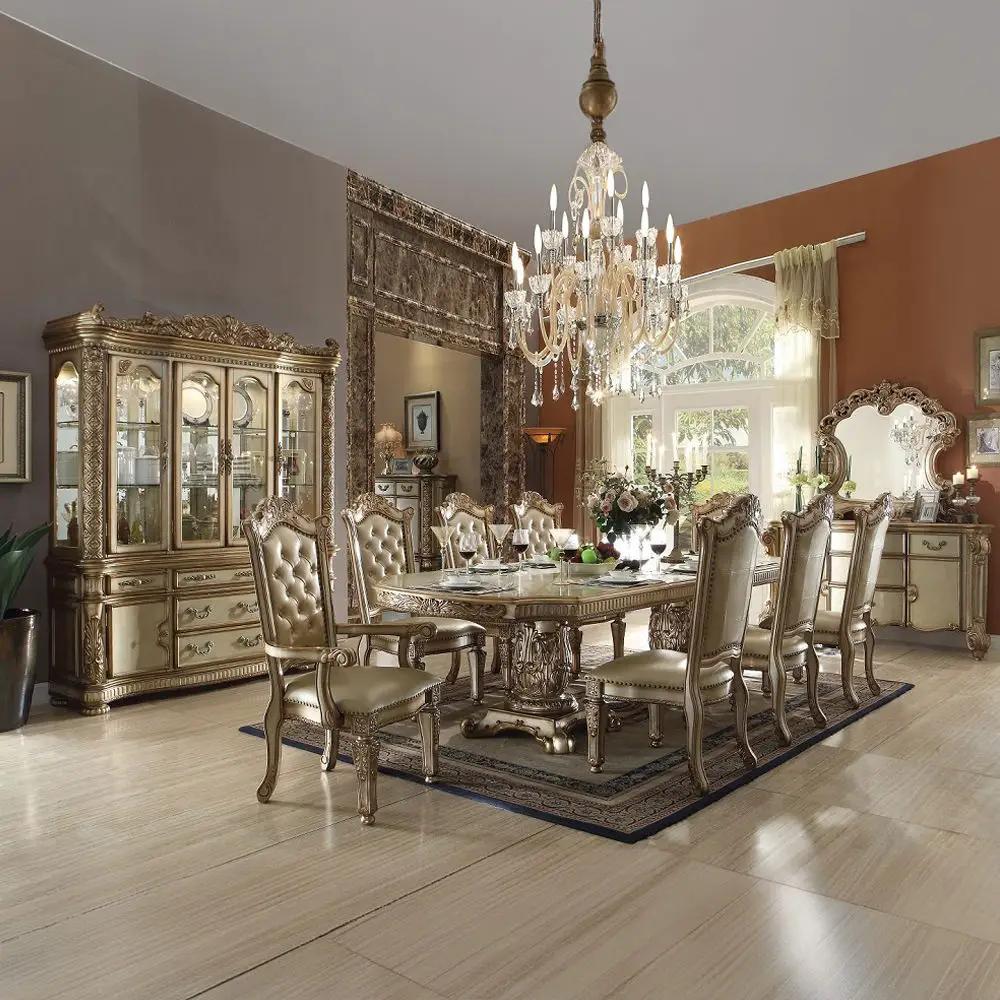 Vendome - Dining Table w/Double Pedestal by Unique Piece Furniture