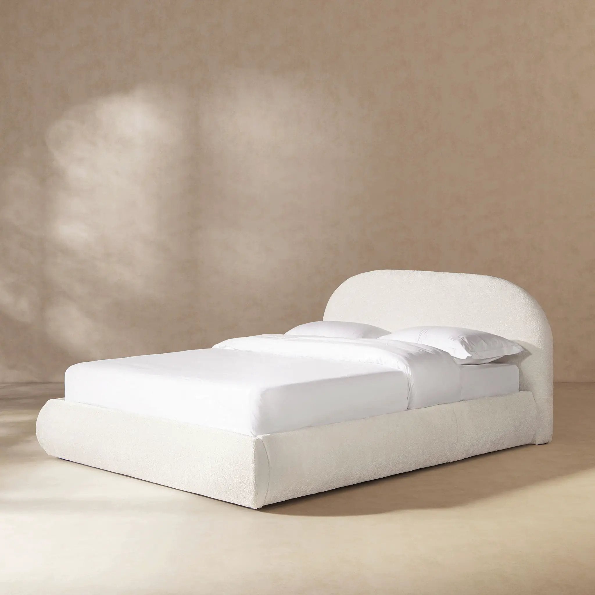 Archie Puffy Grounded - Upholstered Platform Bed by Unique Piece Furniture