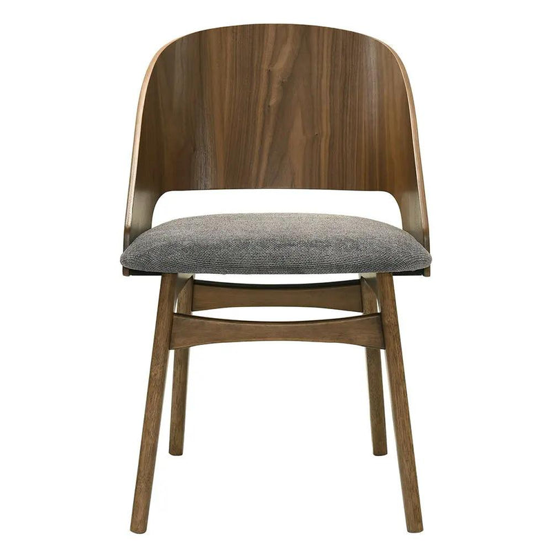 Delmon - Side Chair (Set of 2) - Dark Walnut / Gray by Unique Piece Furniture