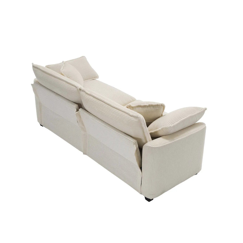 Elegant Oversized Sectional Sofa Set With Deep Seats And Flexible Layout by Unique Piece Furniture