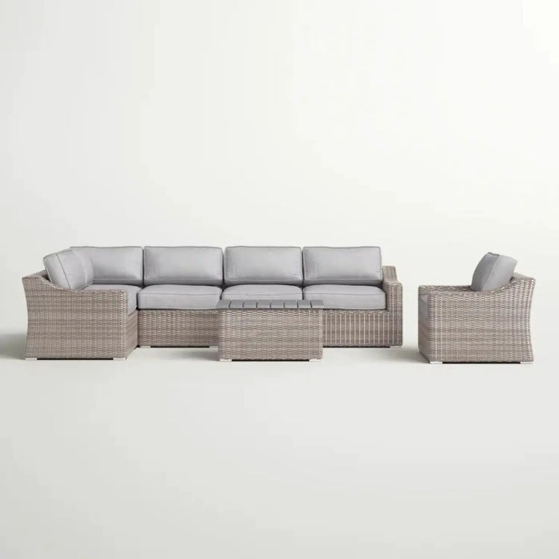 Stylish Sofa Seating Group With Cushions Perfect For Outdoor Gatherings by Unique Piece Furniture