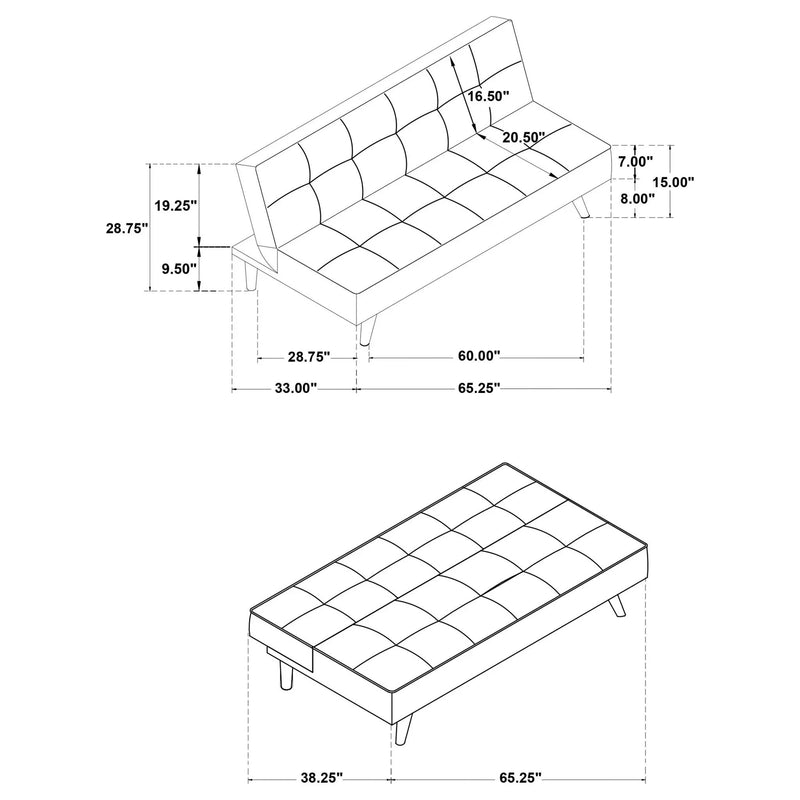Ralston - Convertible Sofa Bed by HouseOfZazla