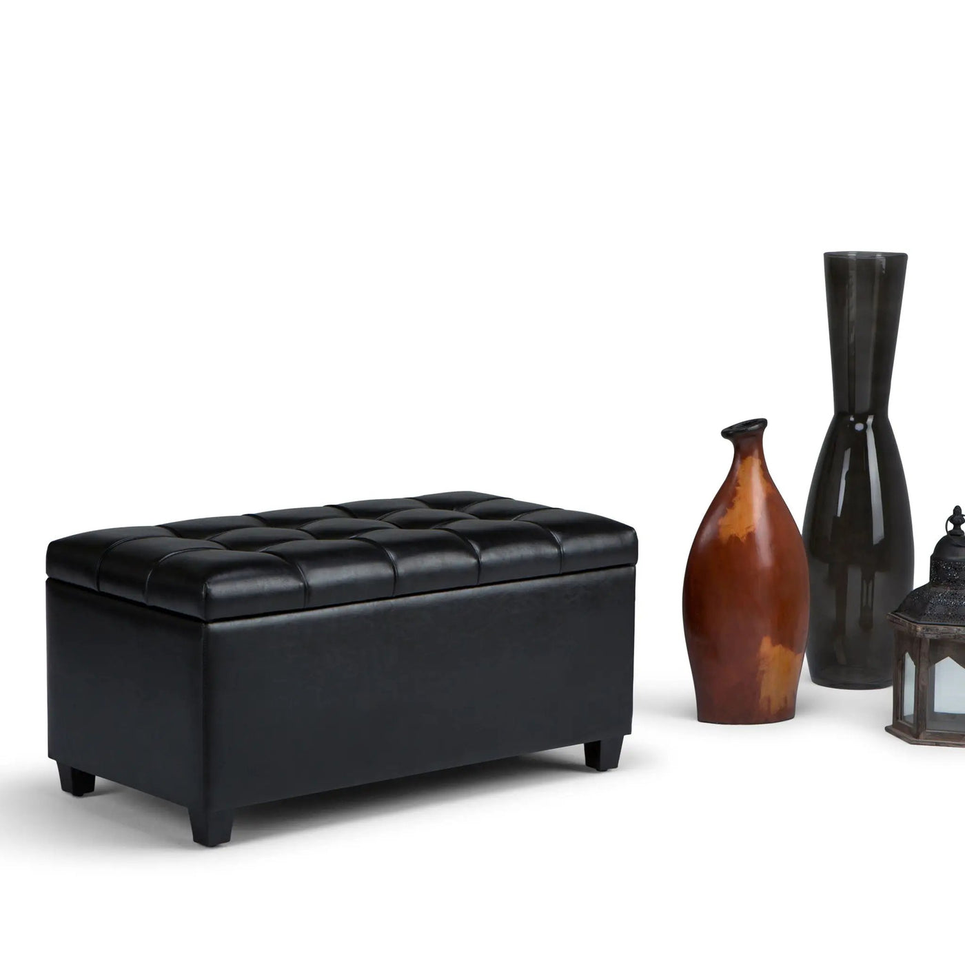 Sienna - Upholstered Storage Ottoman Bench by HouseOfZazla