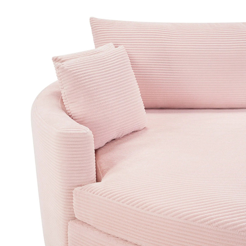Oversized Double Chaise Lounge Sofa With USB Ports