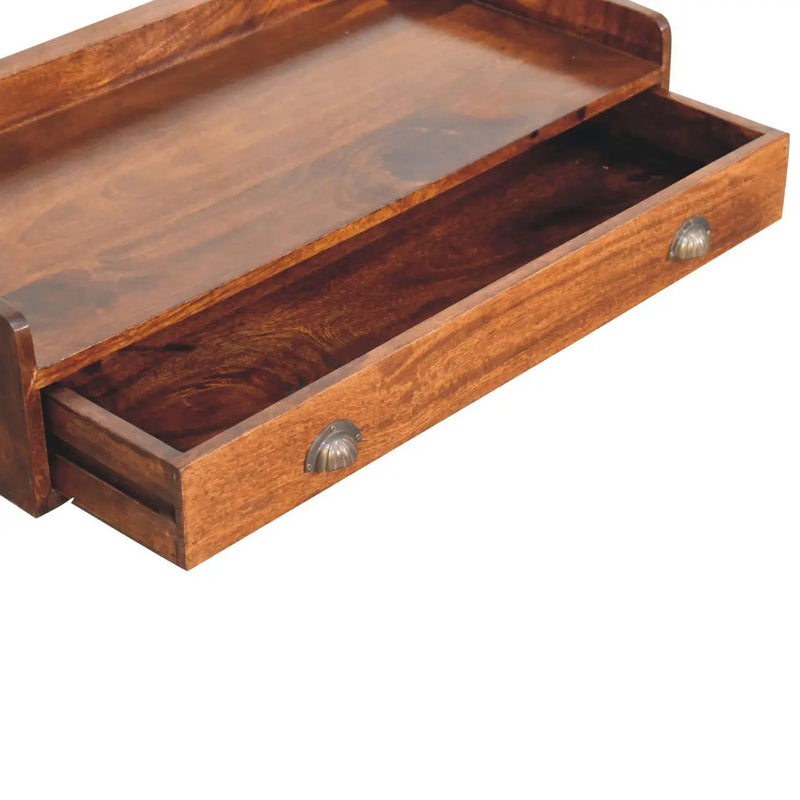 Belmont - Wall Mounted Console Shelf - Chestnut by HouseOfZazla