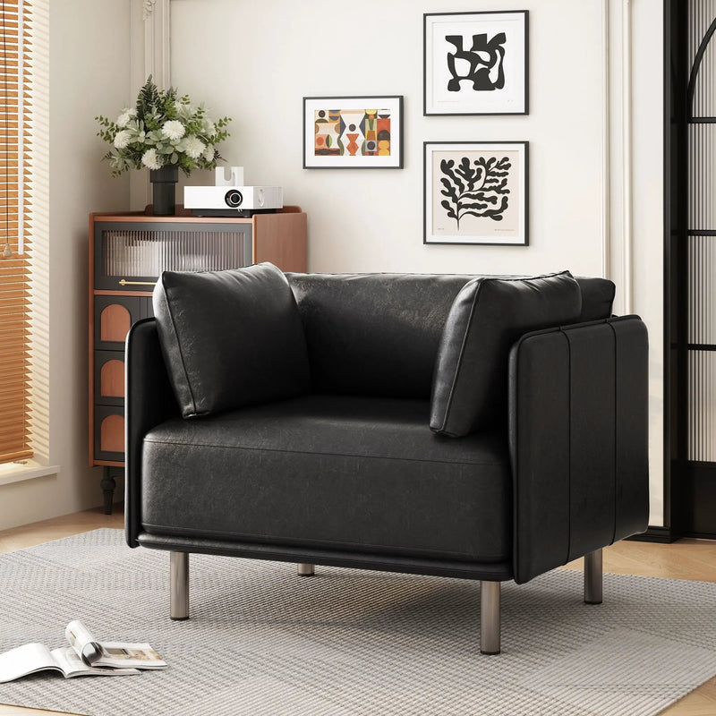 Vintage Modern Aesthetic Appeal Lounge Chair by HouseOfZazla