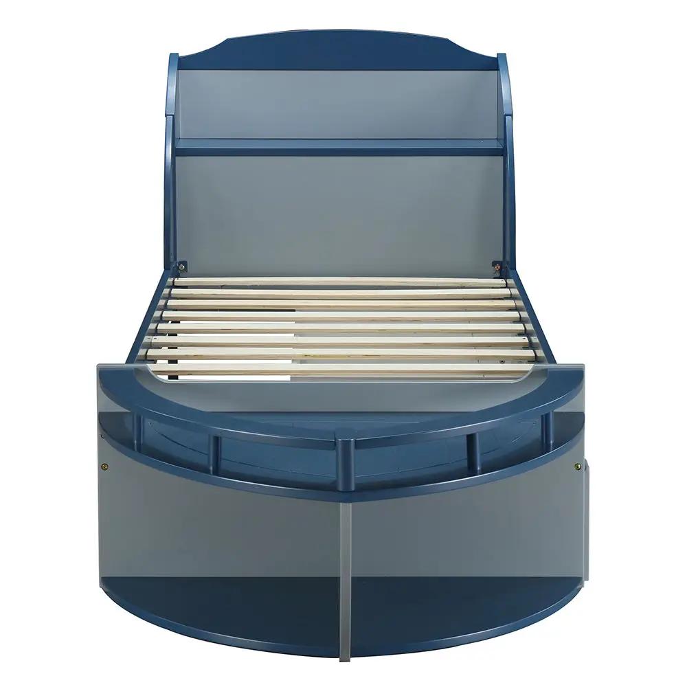 Neptune II - Twin Bed - Gray / Navy by Unique Piece Furniture