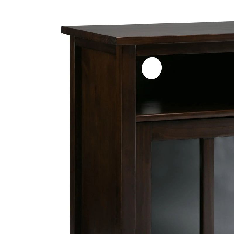 Warm Shaker - Handcrafted Medium Storage Media Cabinet by HouseOfZazla