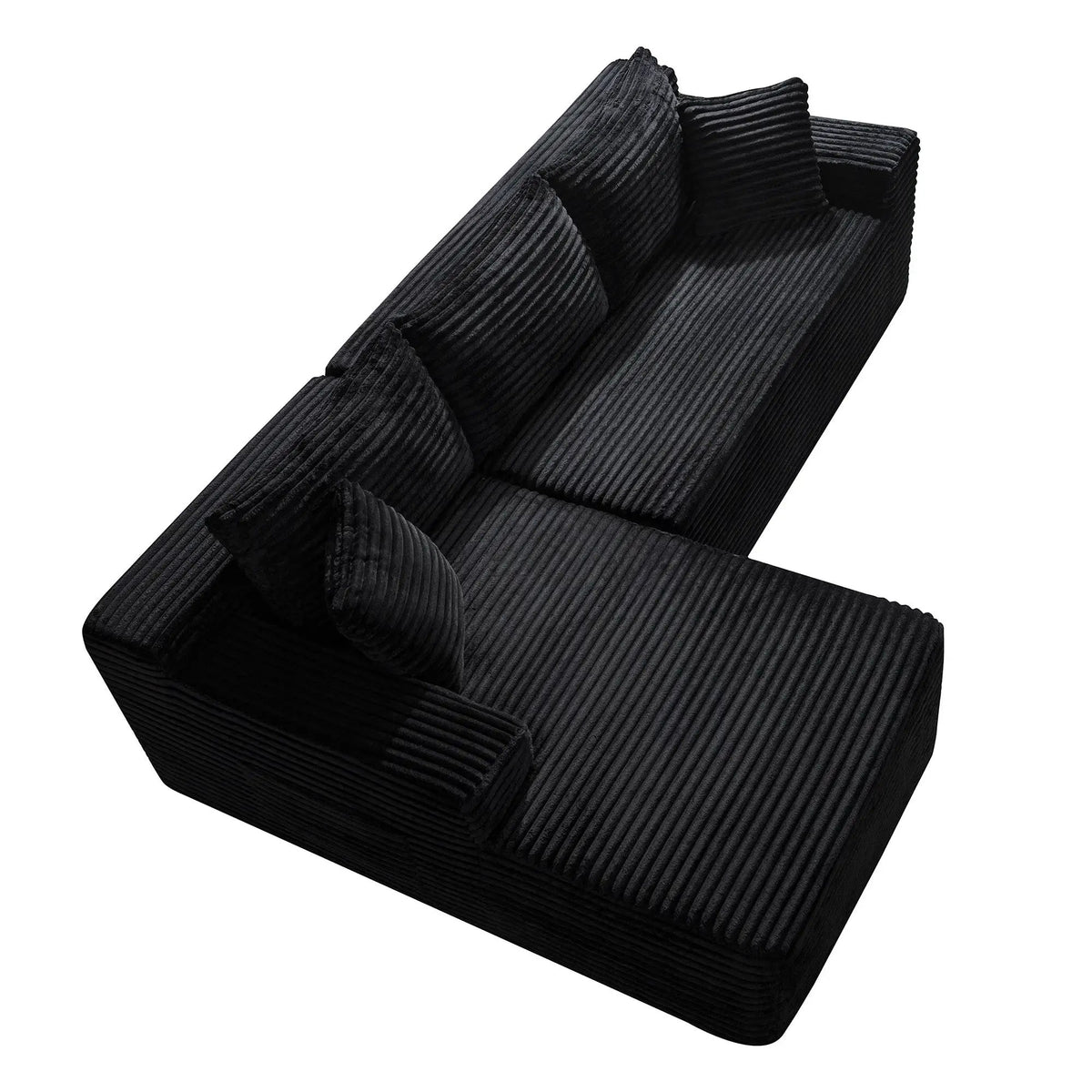 94.5" Cloud Modular Sectional Sofa Couch with L-Shape Chaise by HouseOfZazla