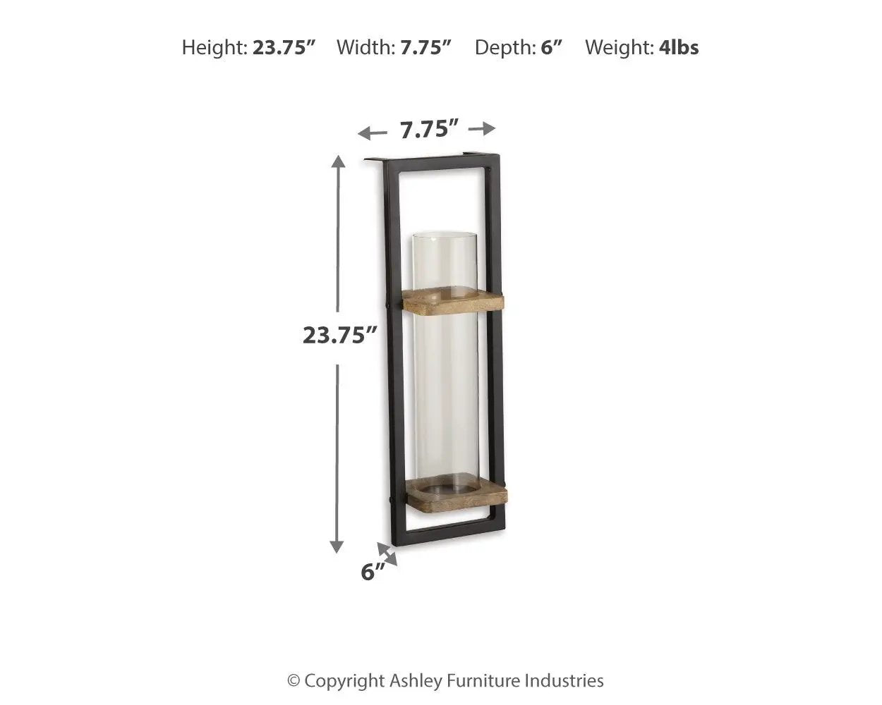 Colburn - Wall Sconce - Natural / Black by Unique Piece Furniture