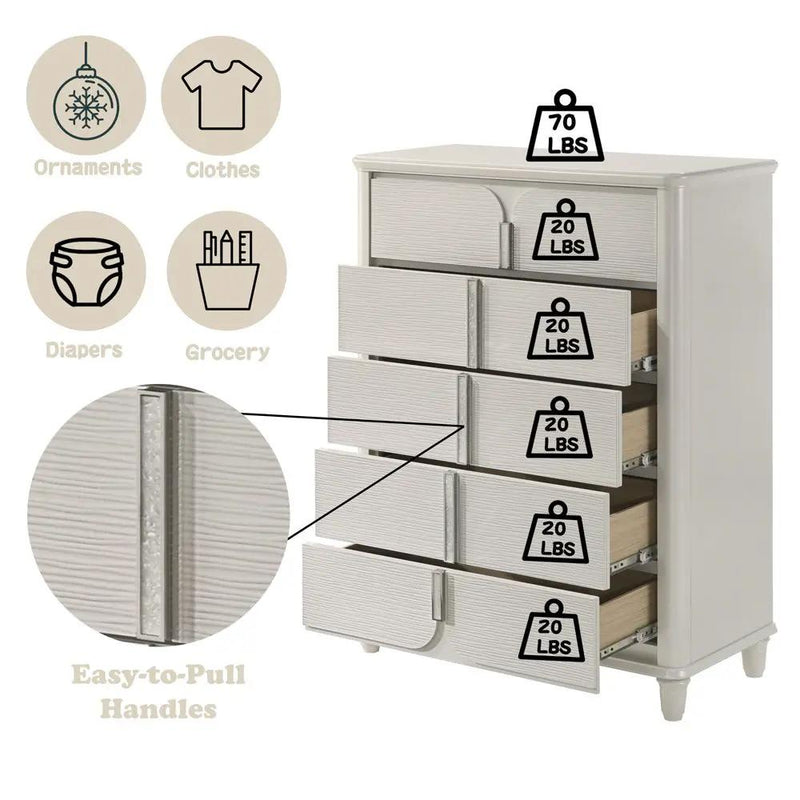 Laveda - Chest - Pearl White by Unique Piece Furniture