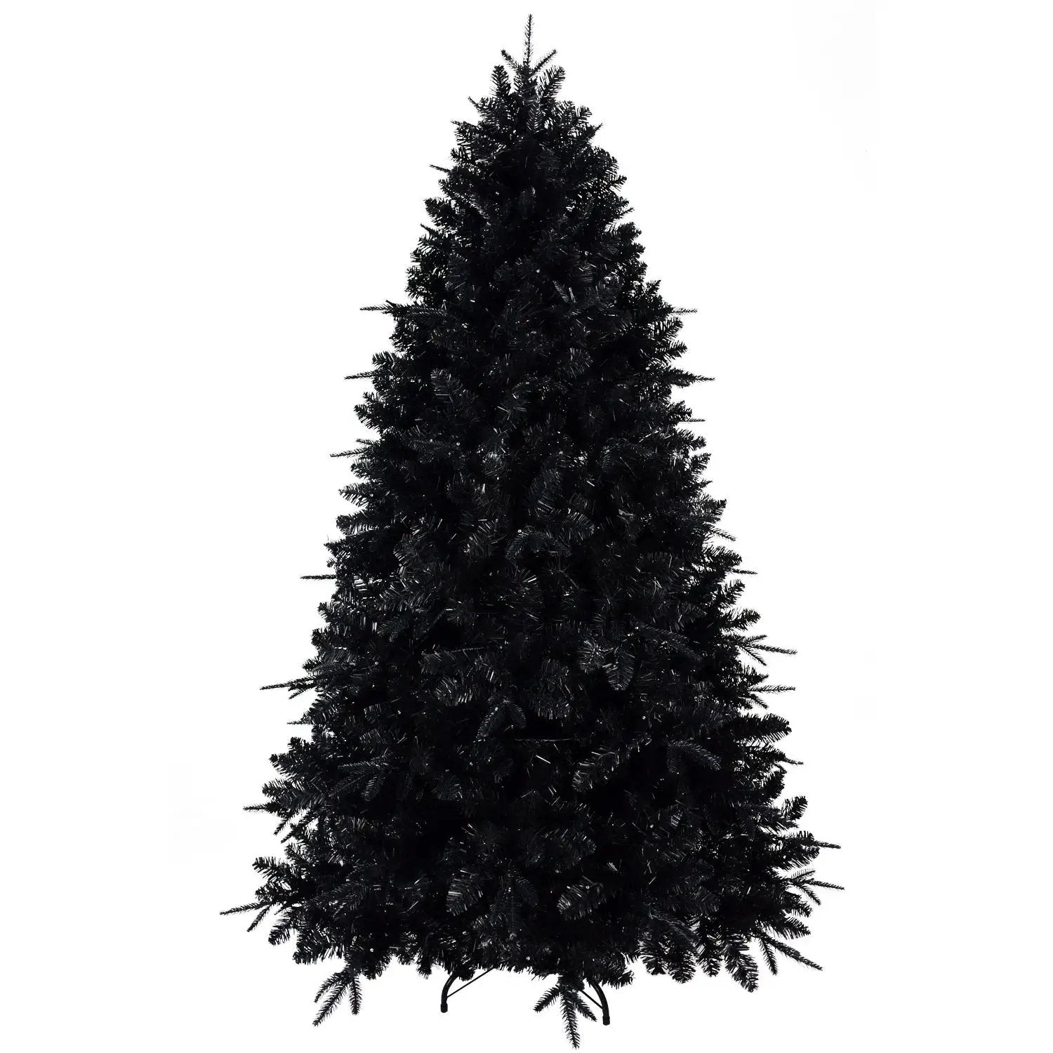The 6-Foot Pre-Lit Black Christmas Tree by HouseOfZazla