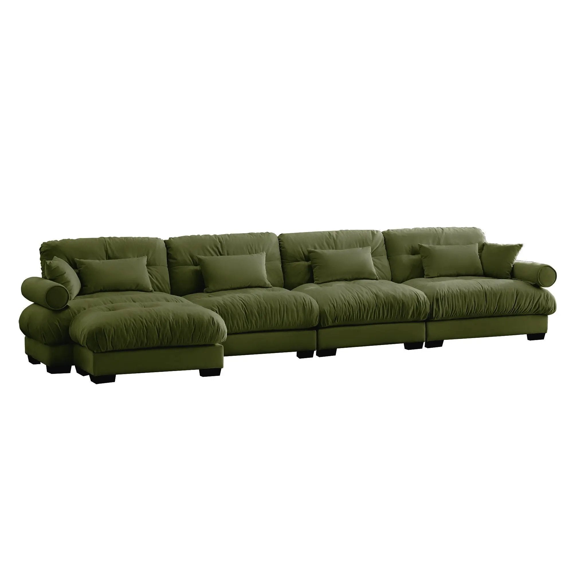 Super Comfort Oversized Modular Sectional Sofa With Movable Ottoman by Unique Piece Furniture