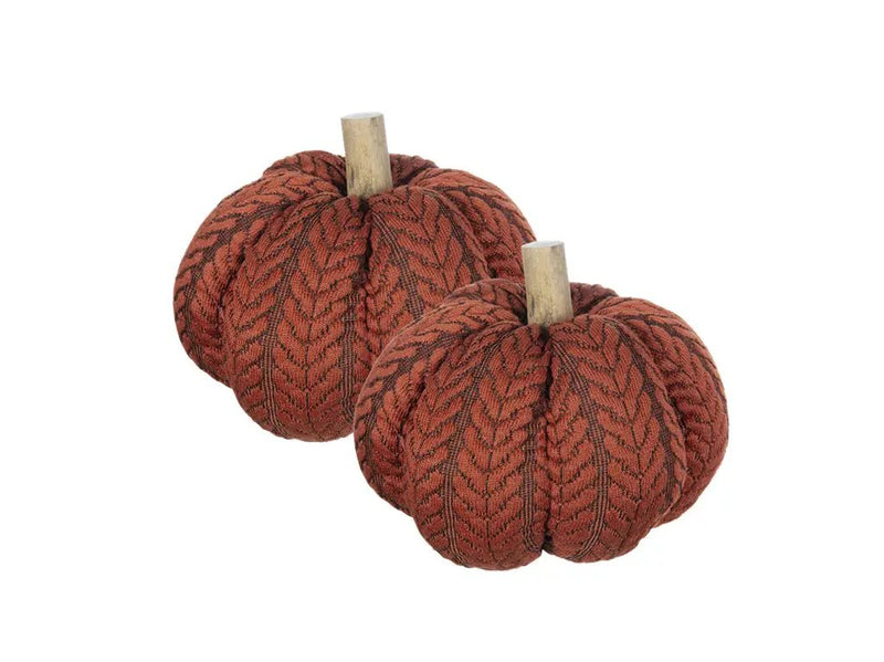 Set of 2 Fabric Pumpkins by HouseOfZazla