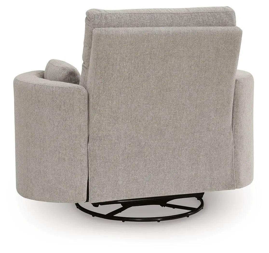 ModMax Luxe - Swivel Glider Power Recliner - Flint by Unique Piece Furniture