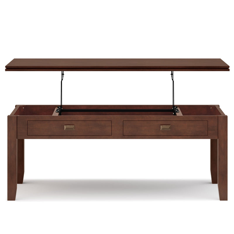 Artisan - Lift Top Coffee Table - Russet Brown by HouseOfZazla