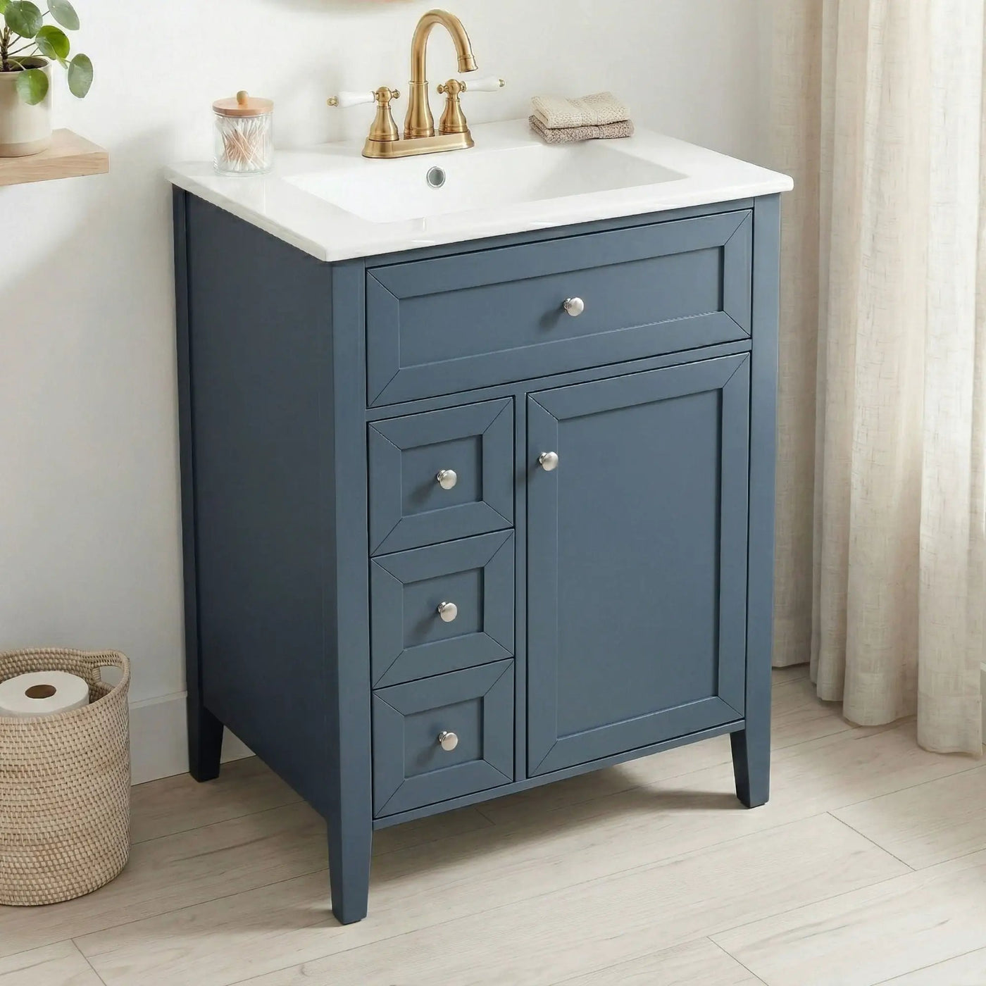 Bathroom Vanity With Sink, Soft Closing Cabinet by HouseOfZazla