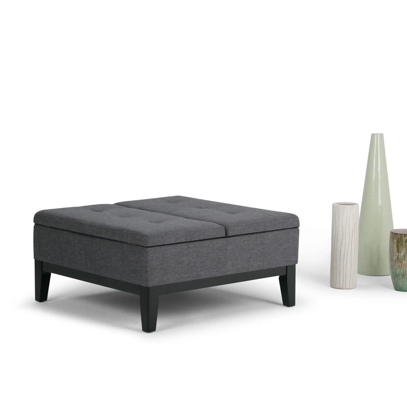 Dover - Multifunctional Lift Top Coffee Table Storage Ottoman by HouseOfZazla