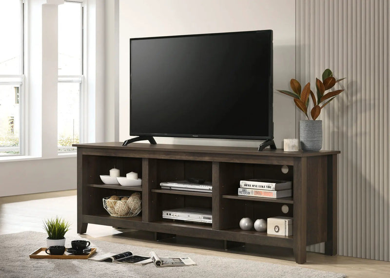 Benito - TV Stand With Open Shelves And Cable Management by HouseOfZazla