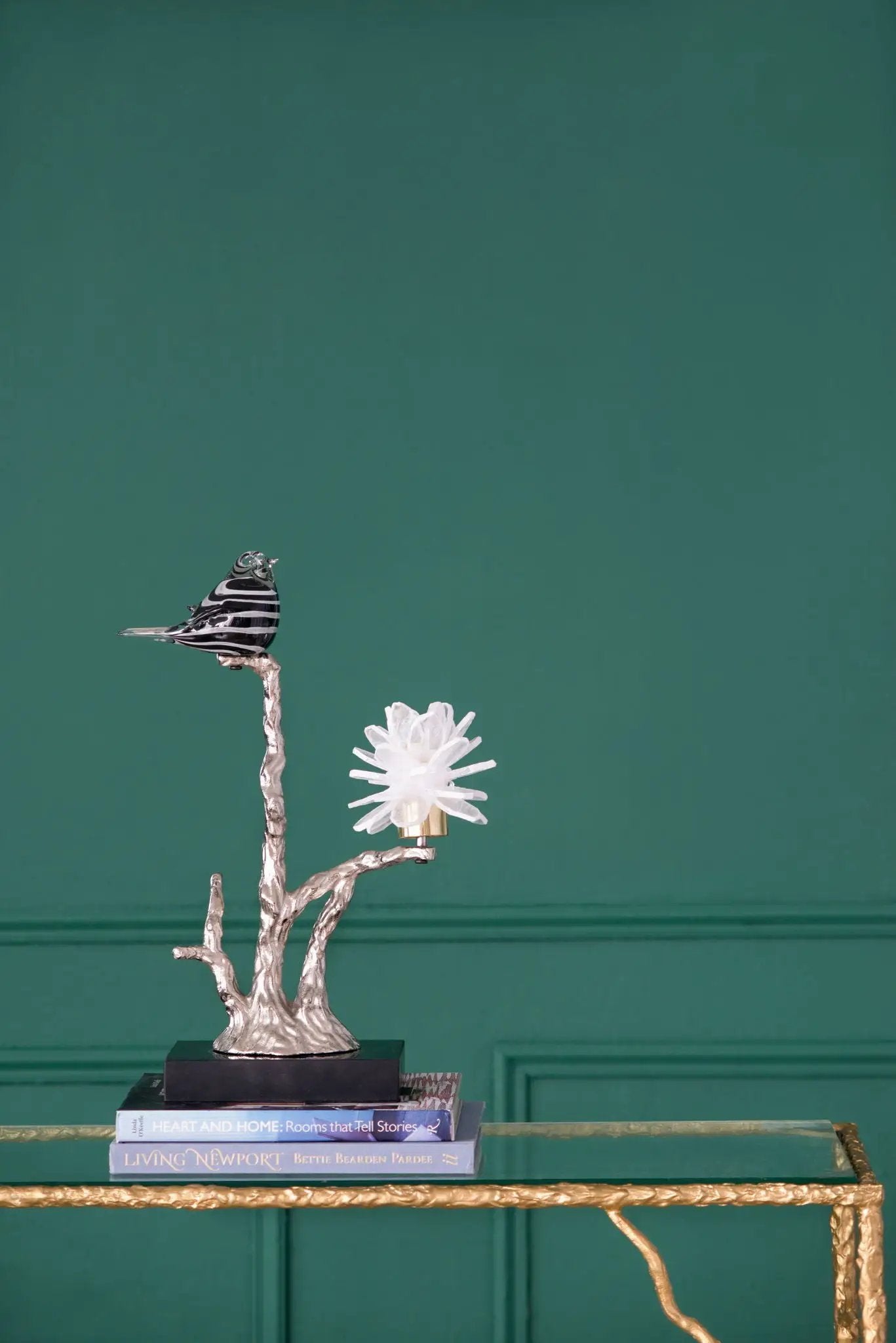 Aluminum Candle Holder With Marble Stand by Unique Piece Furniture