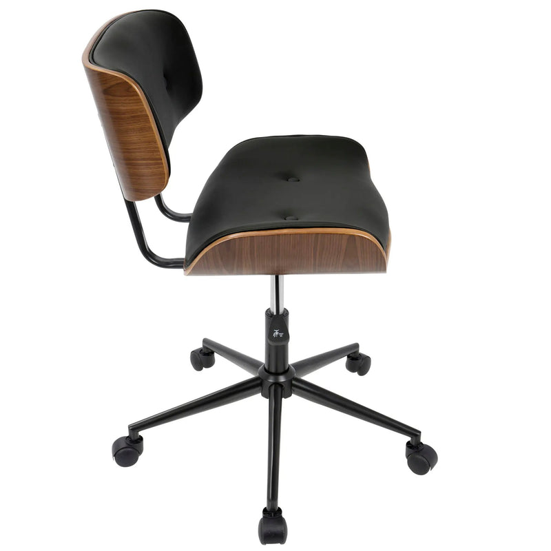Lombardi - Mid Century Modern Adjustable Office Chair With Swivel by Unique Piece Furniture