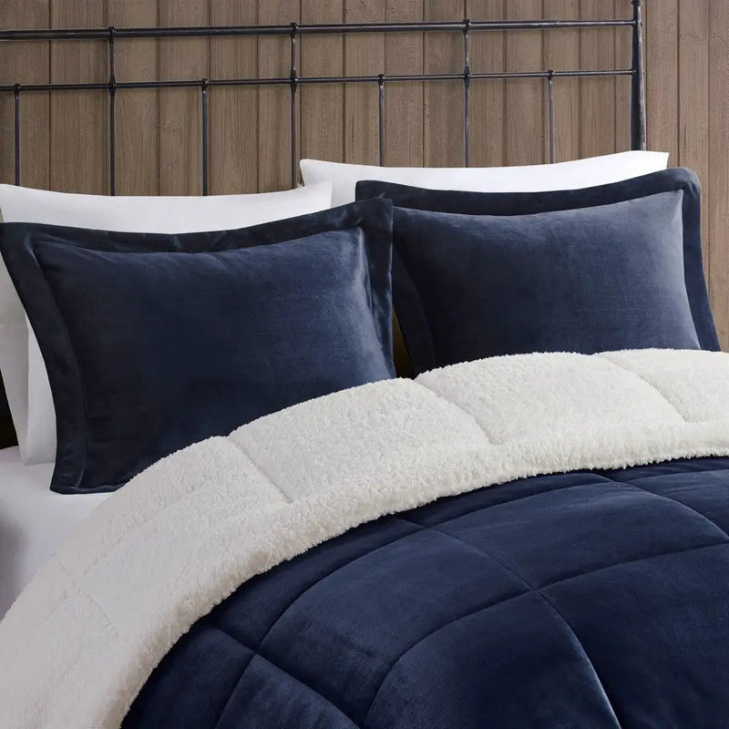 King Plush to Sherpa Down Alternative Comforter Set by HouseOfZazla