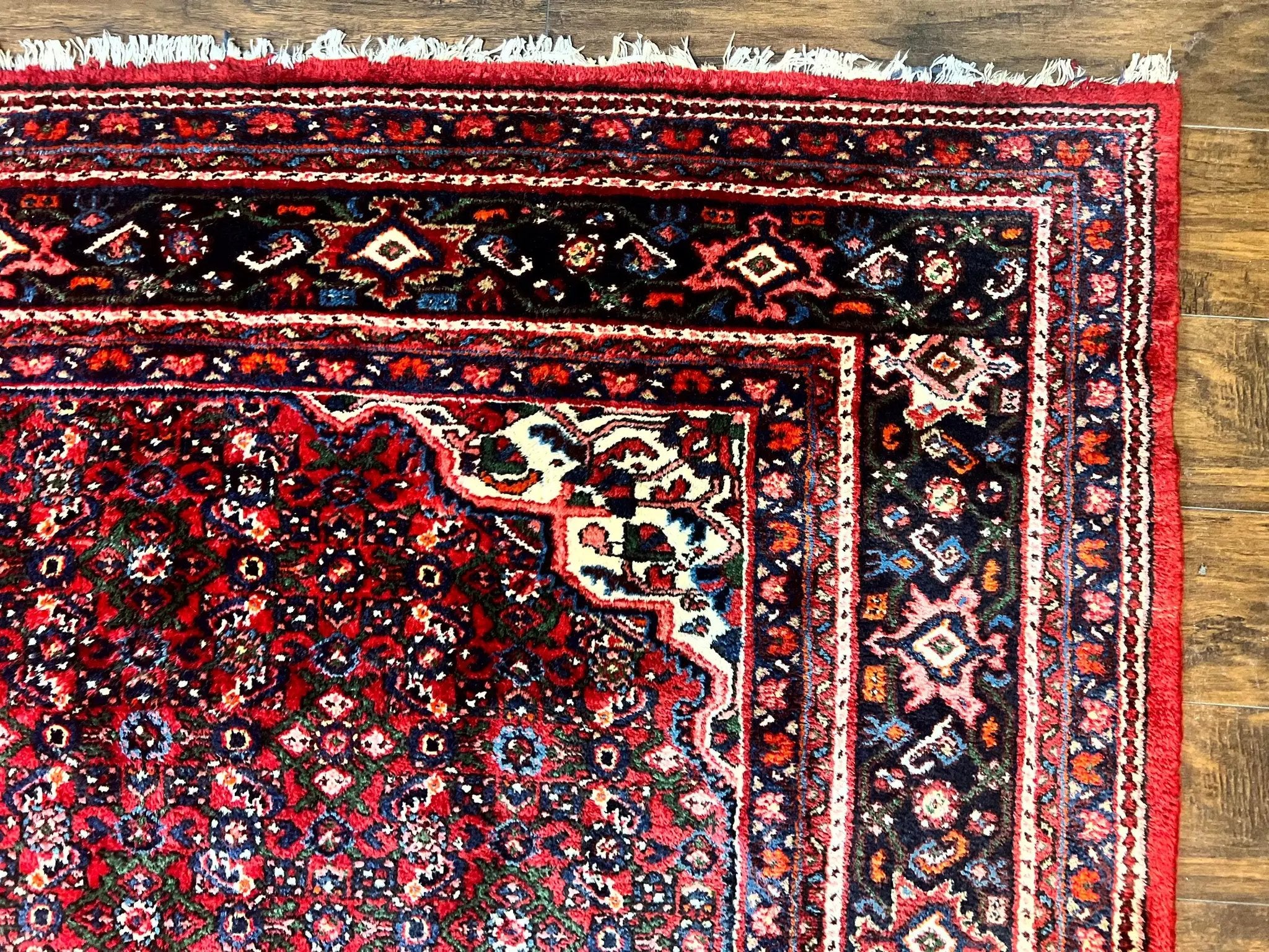 Large Persian Tribal Rug 11x17, Palace Sized Wool Handmade Vintage Carpet, Oversized Hand Knotted Rug, Red, Hamadan Dargazin Rug by Jewel Rugs