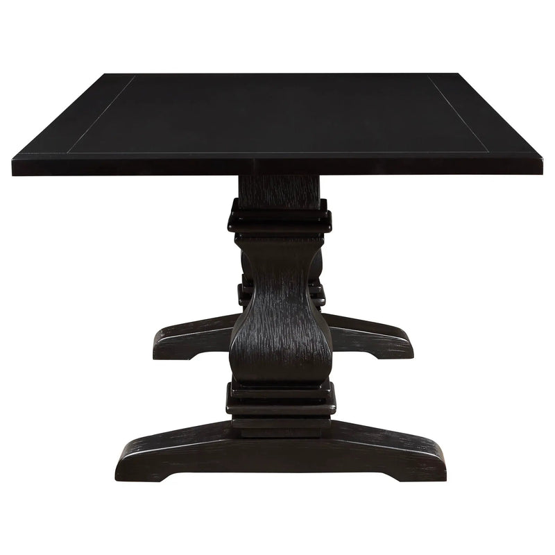 Villeneuve - Rectangular Double Pedestal Dining Table - Rustic