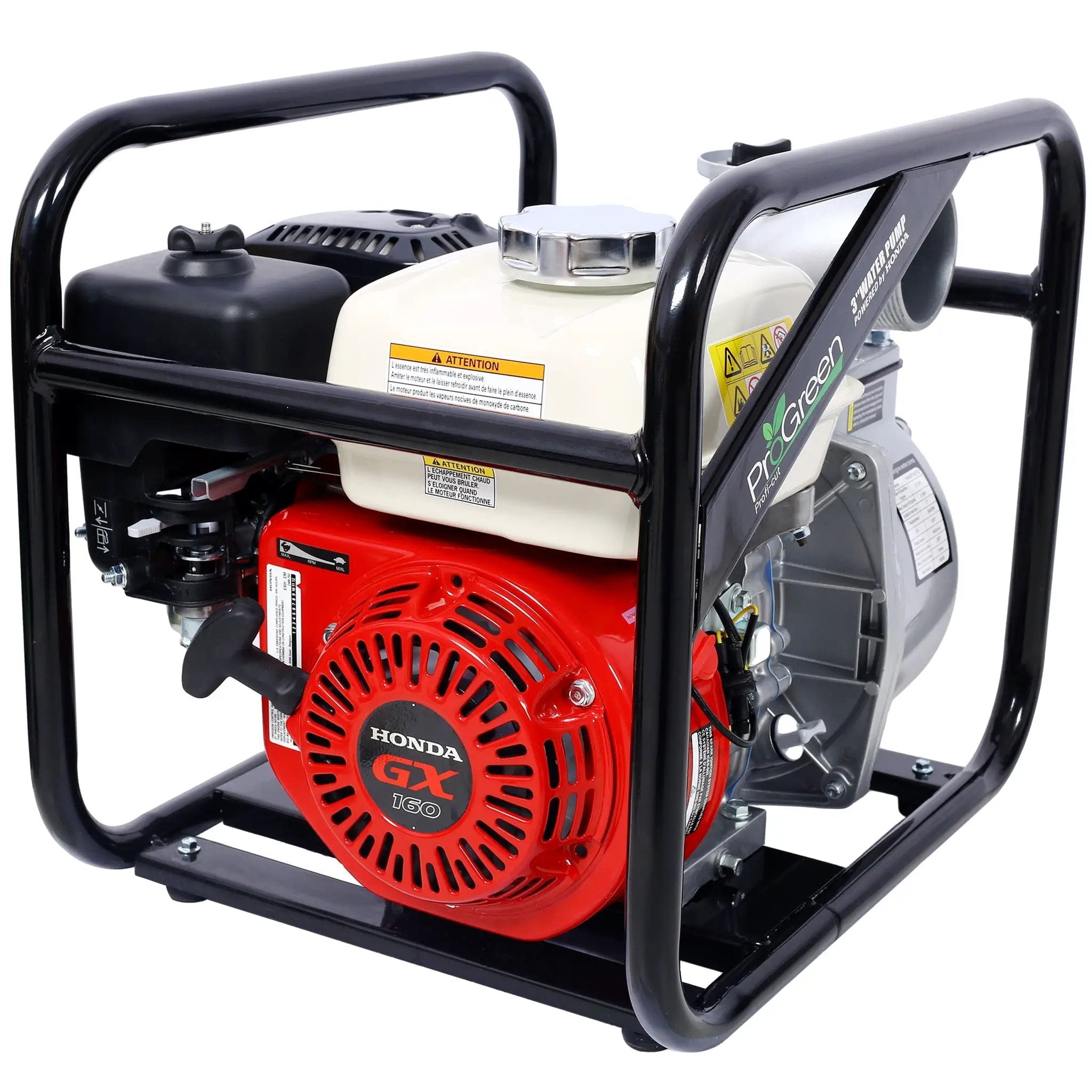 Honda - Gx160 Engine Water Pump 3" 264Gpm With 3In Npt Coupler - Black / Red by HouseOfZazla