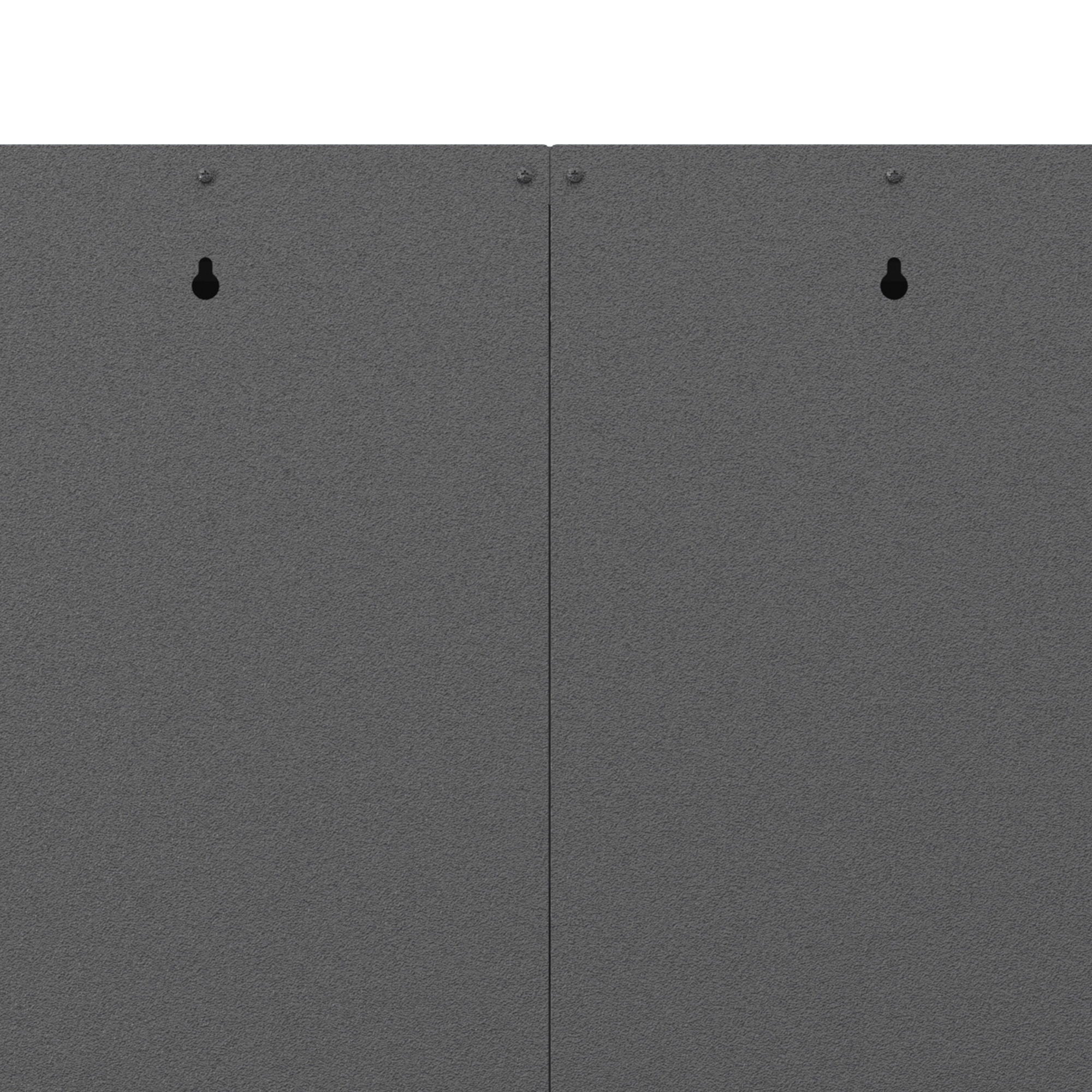 Metal Wall Mounted Tool Storage Cabinet With 2 Locking Doors, Adjustable Shelf, And Drawer by HouseOfZazla