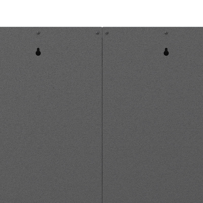 Metal Wall Mounted Tool Storage Cabinet With 2 Locking Doors, Adjustable Shelf, And Drawer by HouseOfZazla
