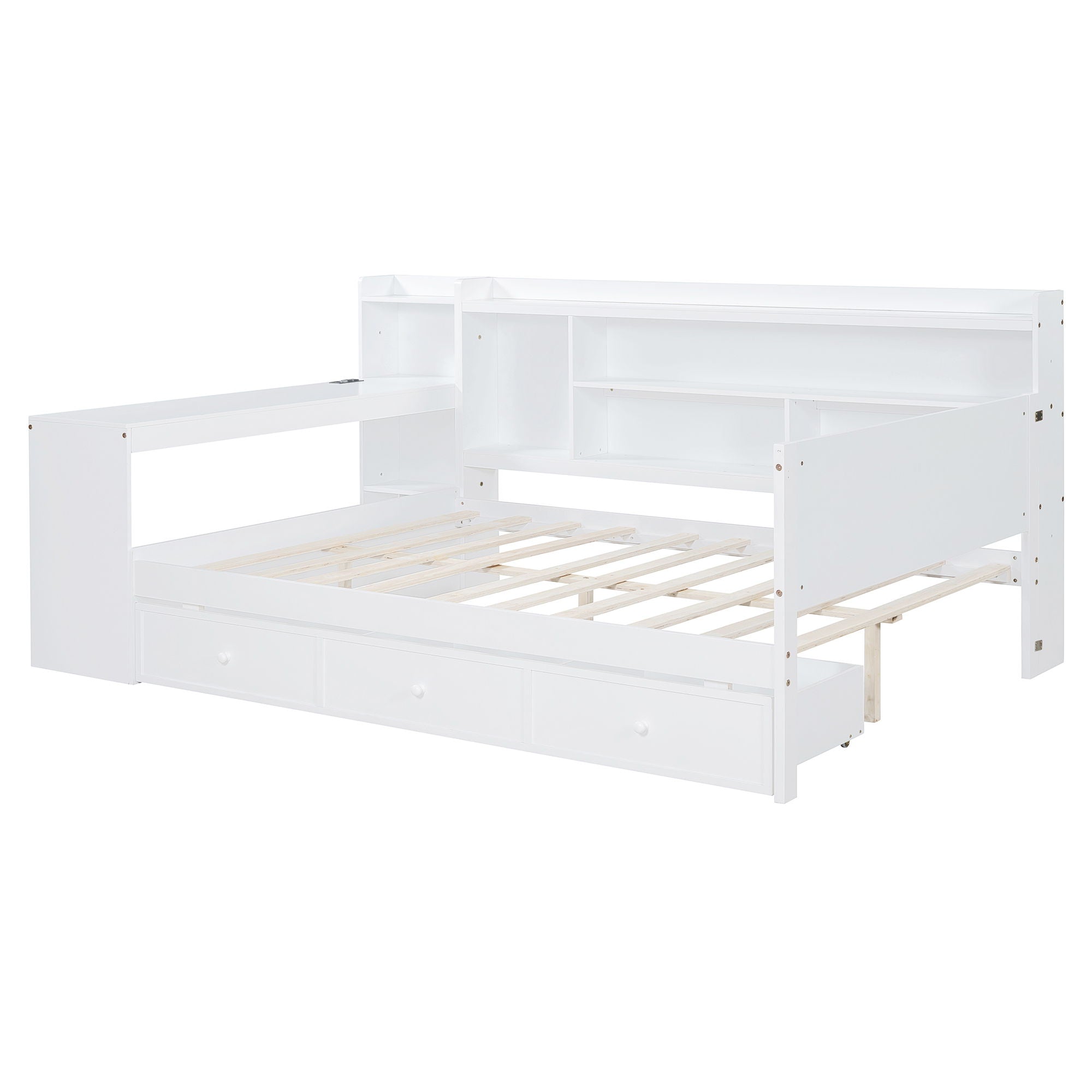 Daybed With 3 Drawers USB Ports And Desk by HouseOfZazla