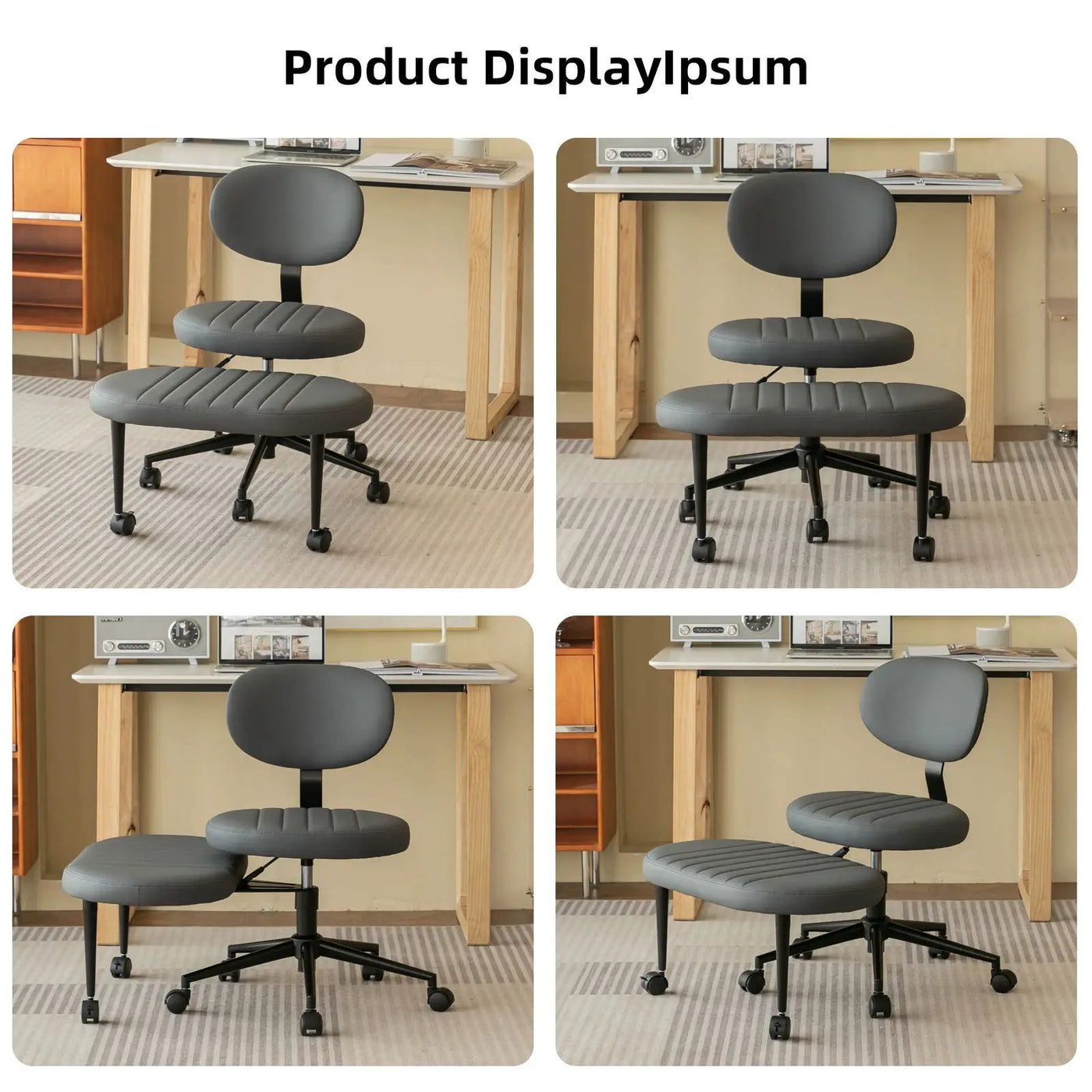 Ergonomic Cross Legged Office Chair With Back Support by HouseOfZazla