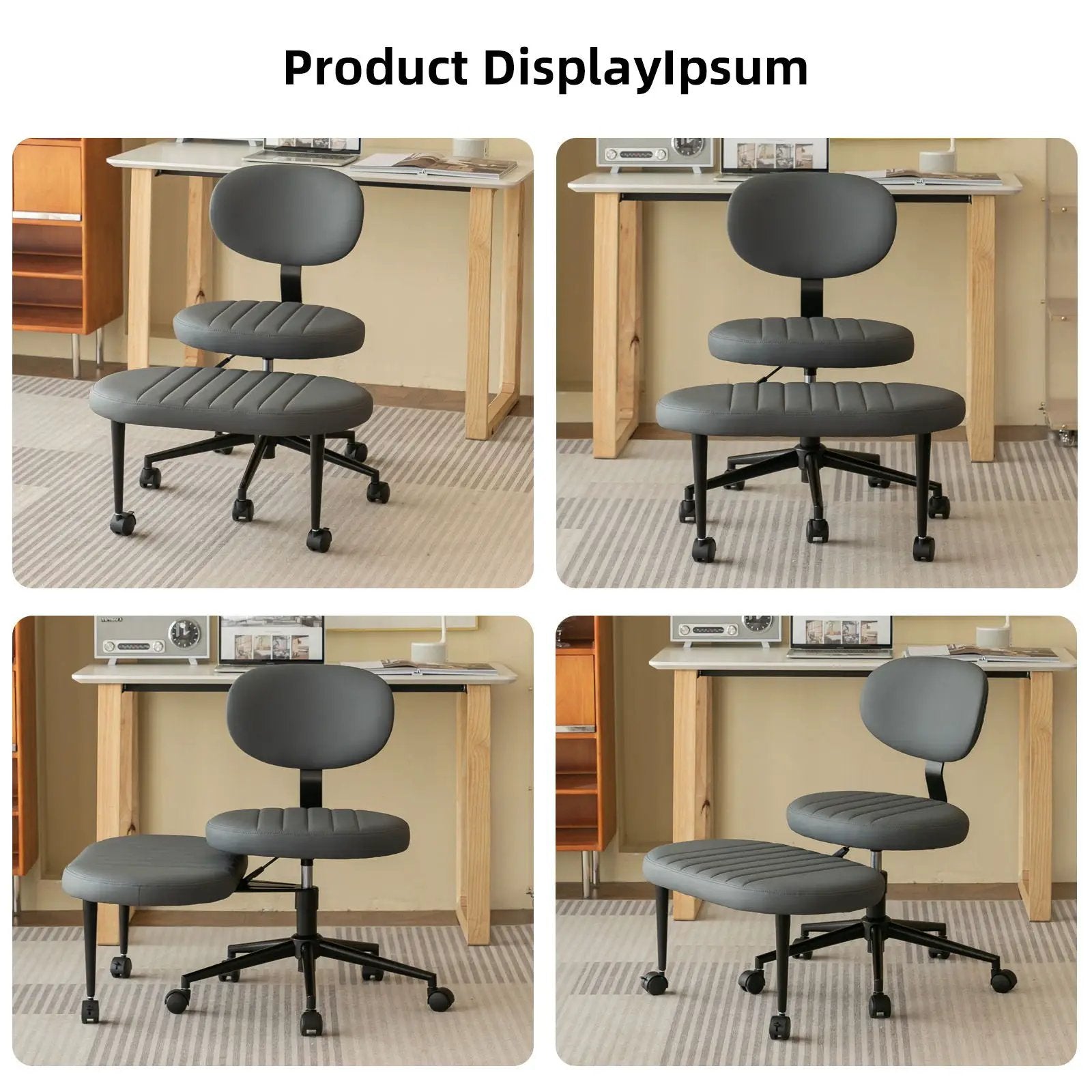 Ergonomic Cross Legged Office Chair With Back Support by HouseOfZazla