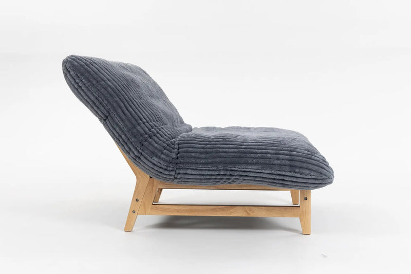 Bean Bag Chair for Adults with Solid Wood Frame by HouseOfZazla