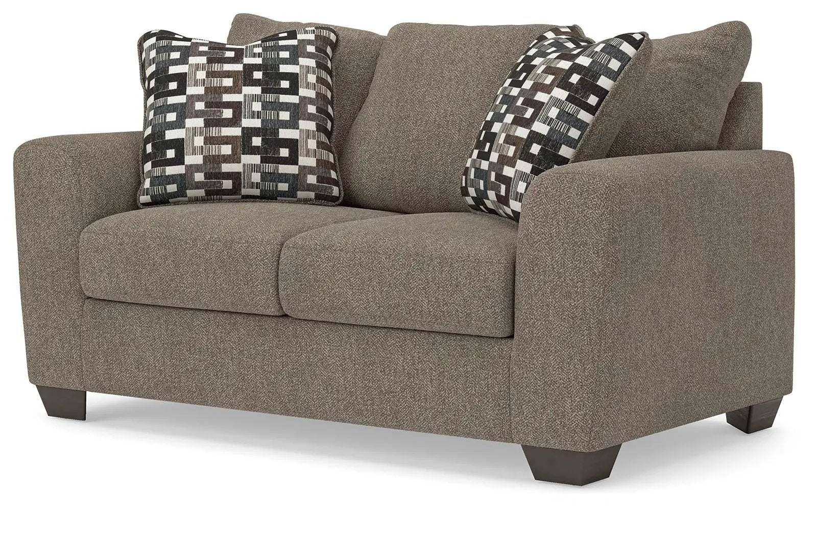 Triston-Peaks - Loveseat - Suede by Unique Piece Furniture