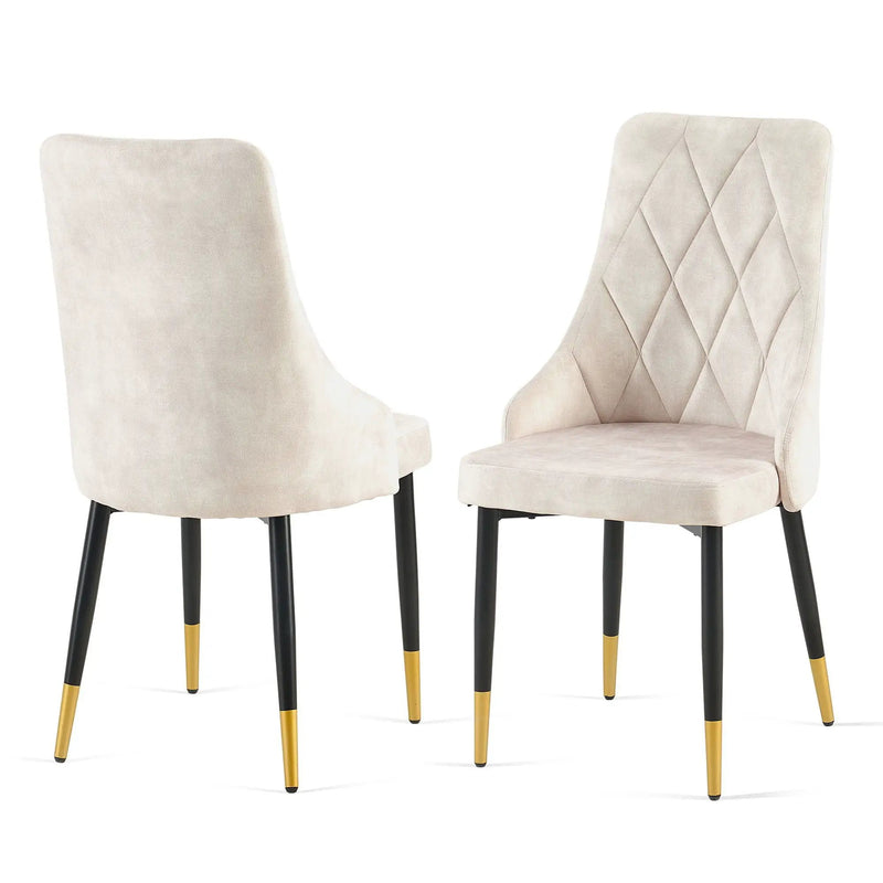 Dining Chairs Living Room Chair Modern Kitchen Armless Side Chair With Metal Legs by HouseOfZazla