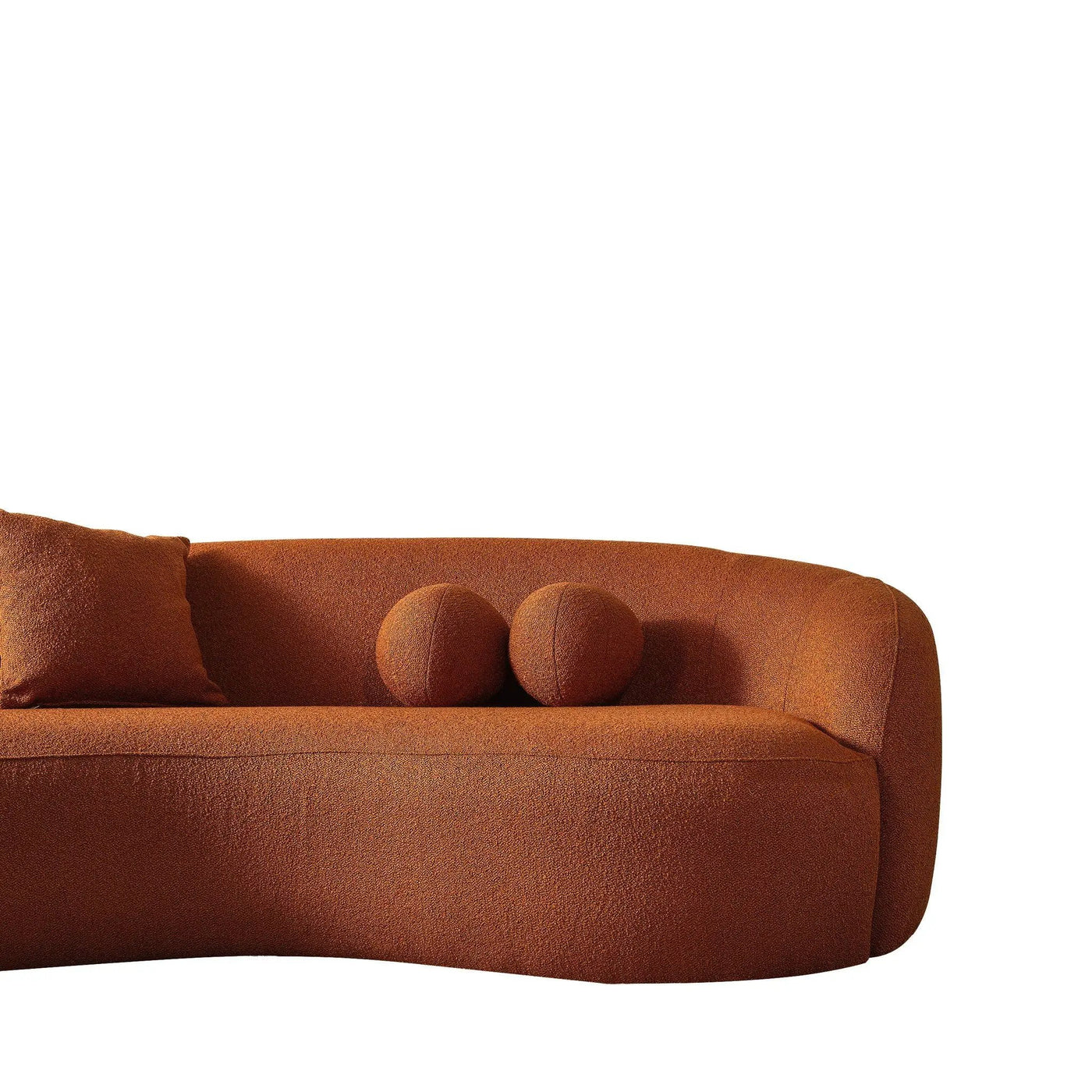 Drake - Japandi Style Curvy Boucle Sofa by Unique Piece Furniture