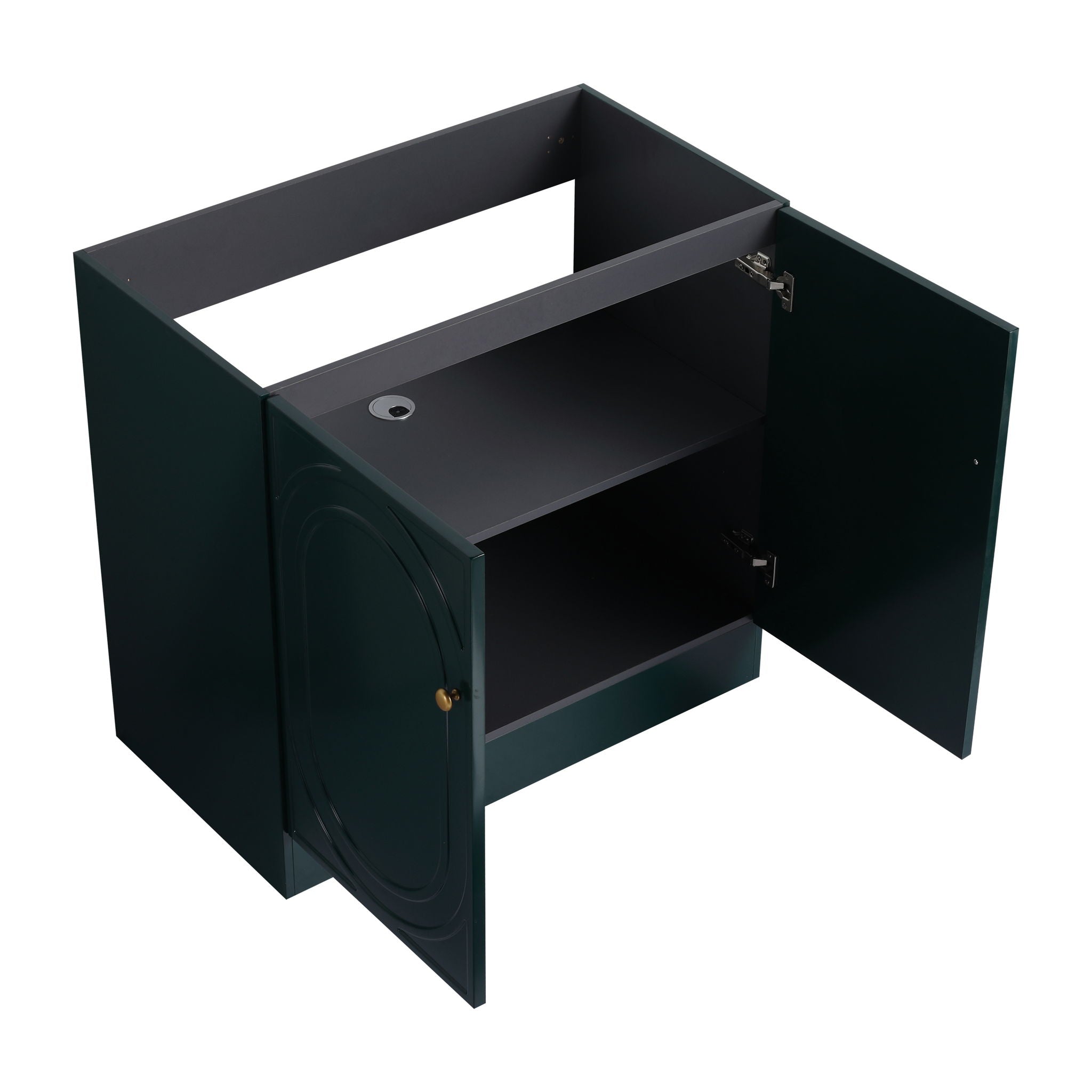 Modern Freestanding Bathroom Vanity With Soft Close Cabinet Doors by HouseOfZazla