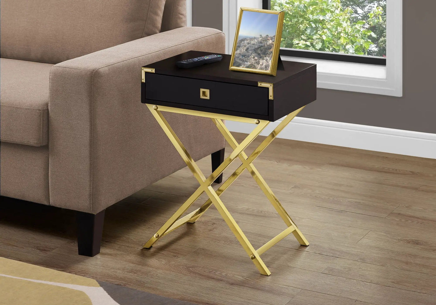 Accent Side Table, Storage Drawer, Stylish Design Contemporary & Modern by Unique Piece Furniture