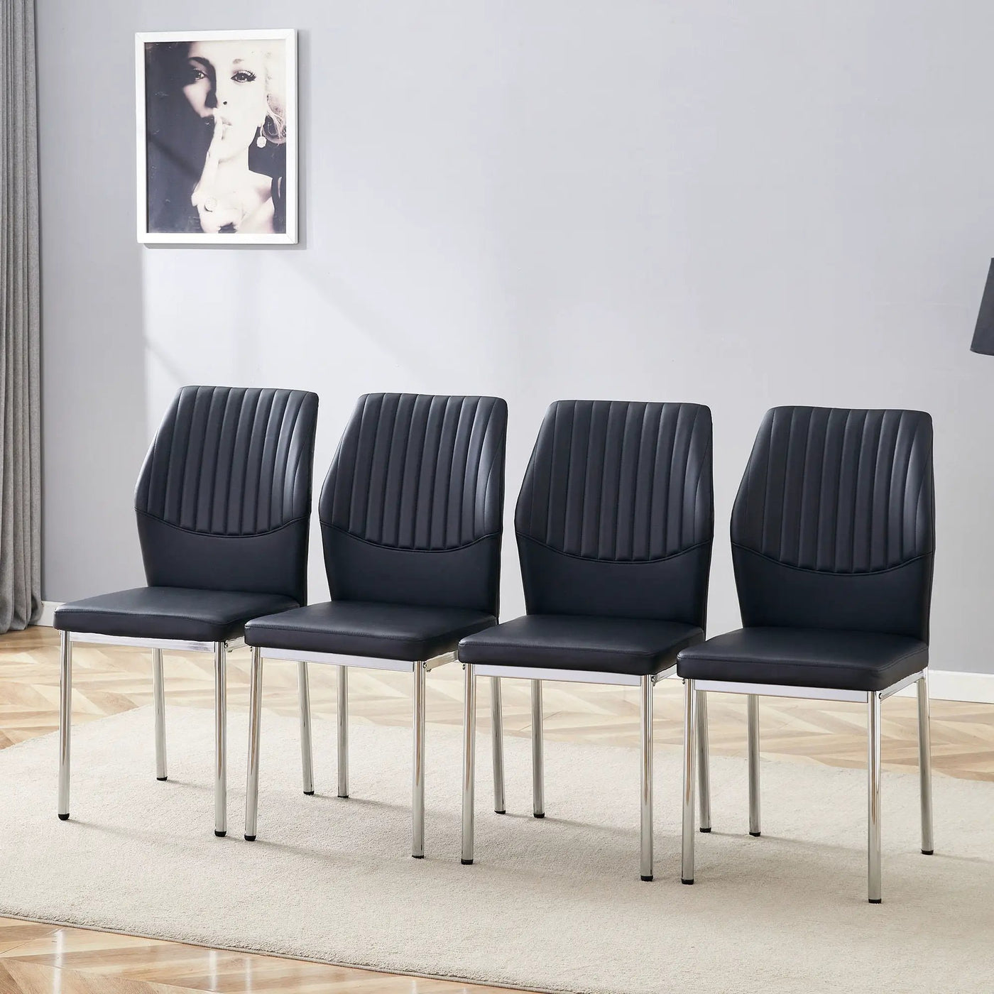 Luxury Simple High Resilience Dining Chair With Metal Legs by HouseOfZazla