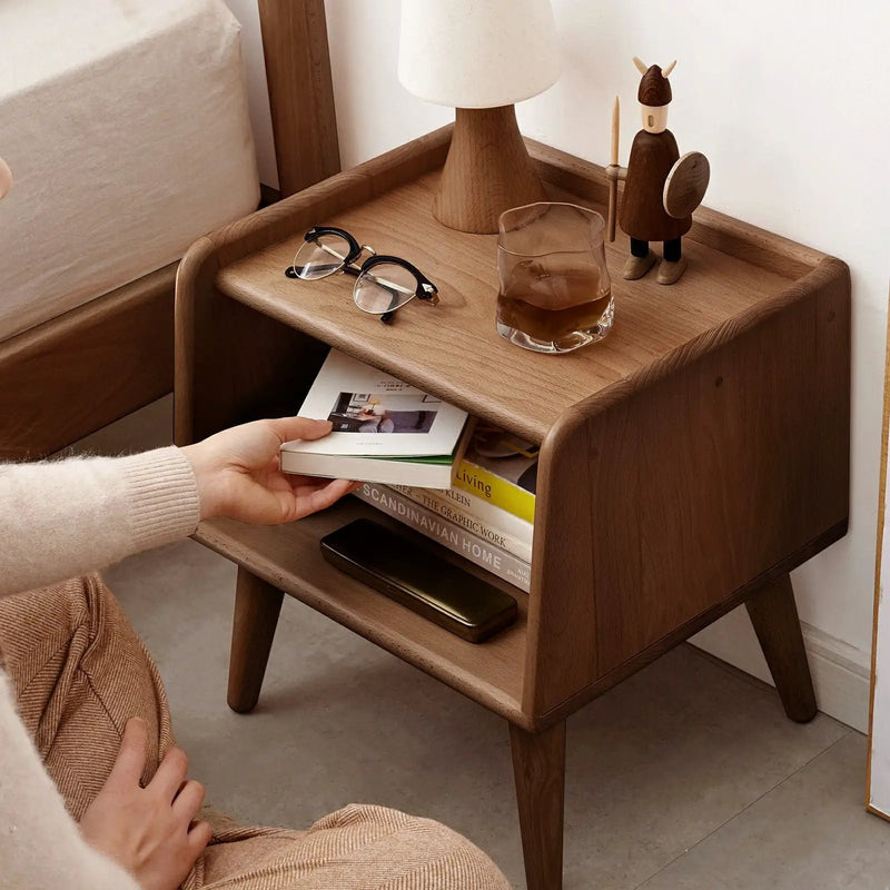 Bedside Cabinet, Modern Simple Nightstands European Beech by HouseOfZazla