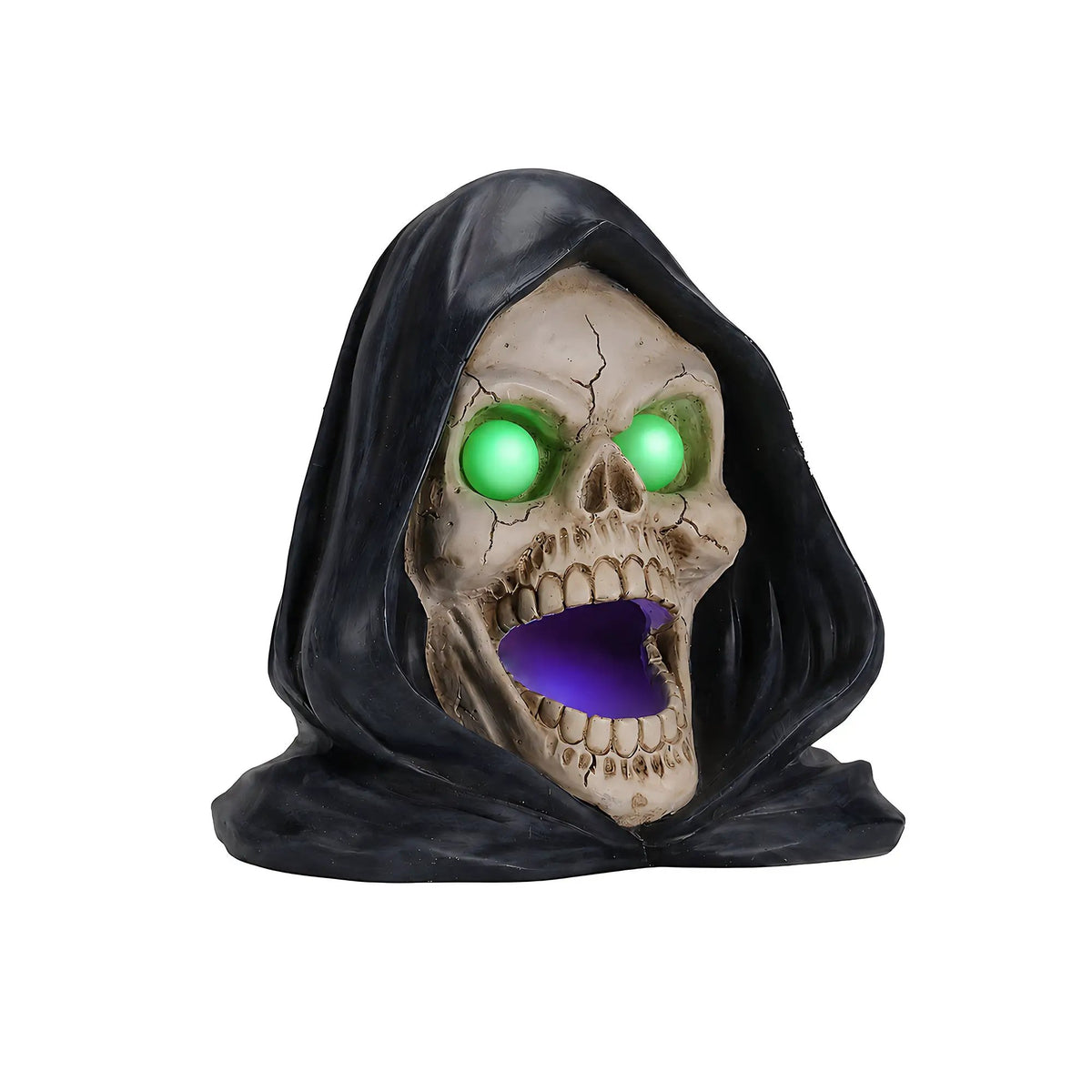 Halloween Grim Reaper Skull Statue with LED Light by HouseOfZazla
