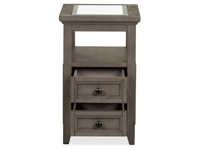Paxton Place - Chairside End Table - Dovetail Gray by Unique Piece Furniture
