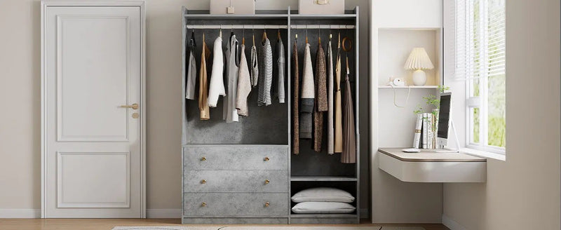 Open Wardrobe Storage For Bedroom by HouseOfZazla